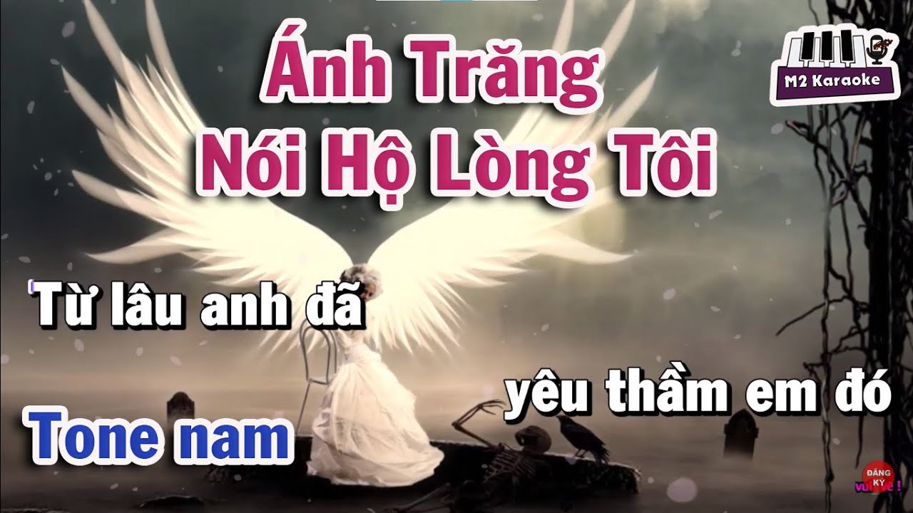 [Karaoke] Ánh Trăng Nói Hộ Lòng Tôi | Tone nam