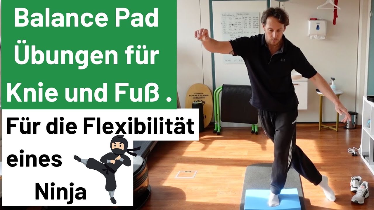 Balance Pad Übungen für Knie und Fuß | Für die Flexibilität eines Ninjas