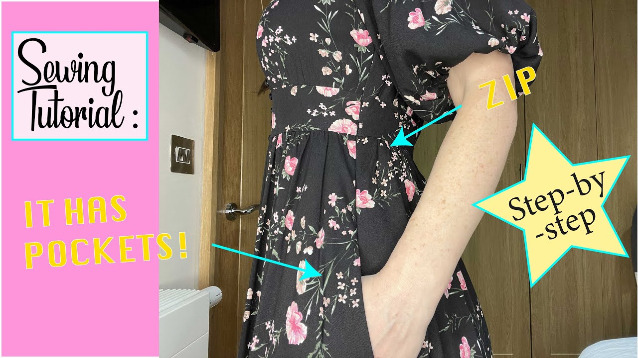 How to sew an inseam pocket and invisible zipper in the same seam? Easy, straight forward tutorial