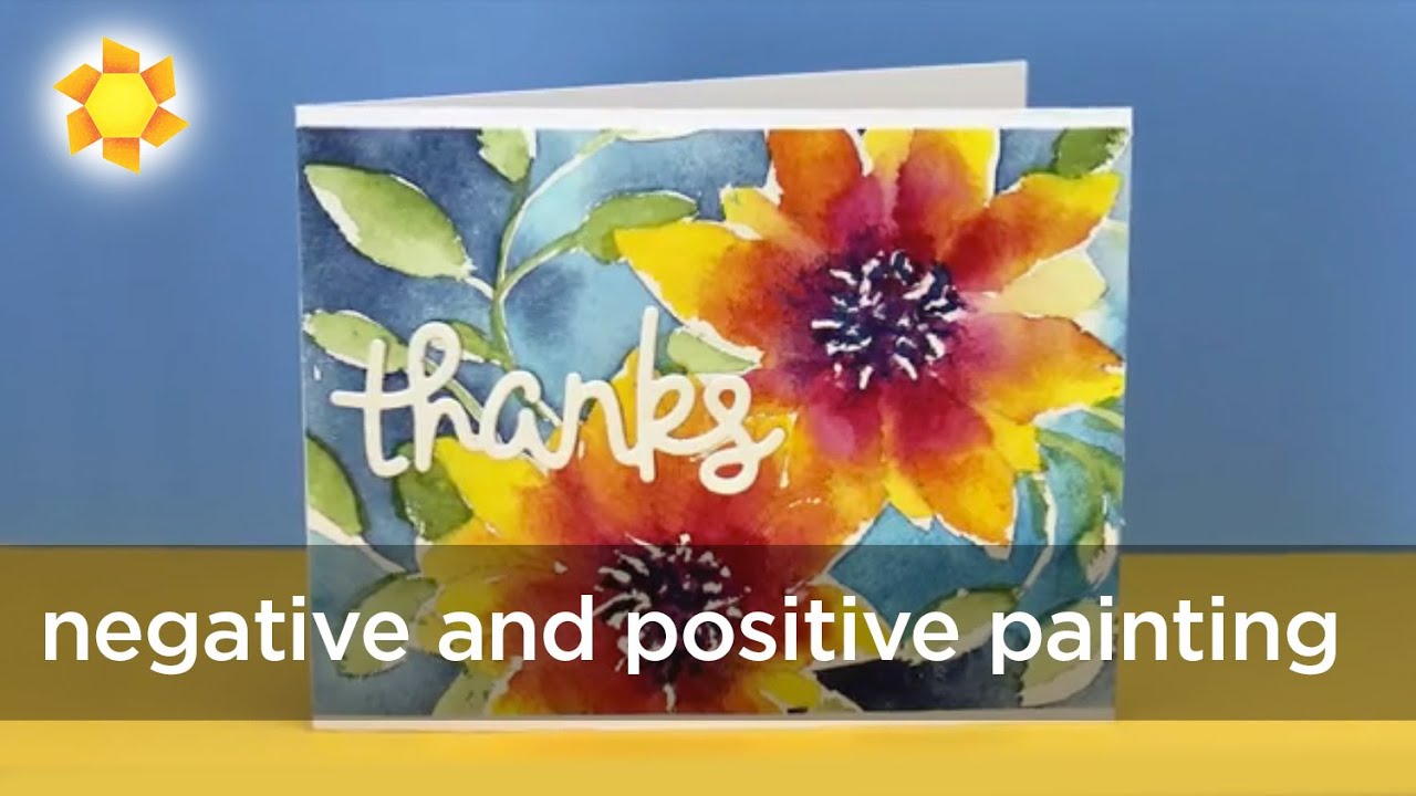 Negative and positive painting - with stencils