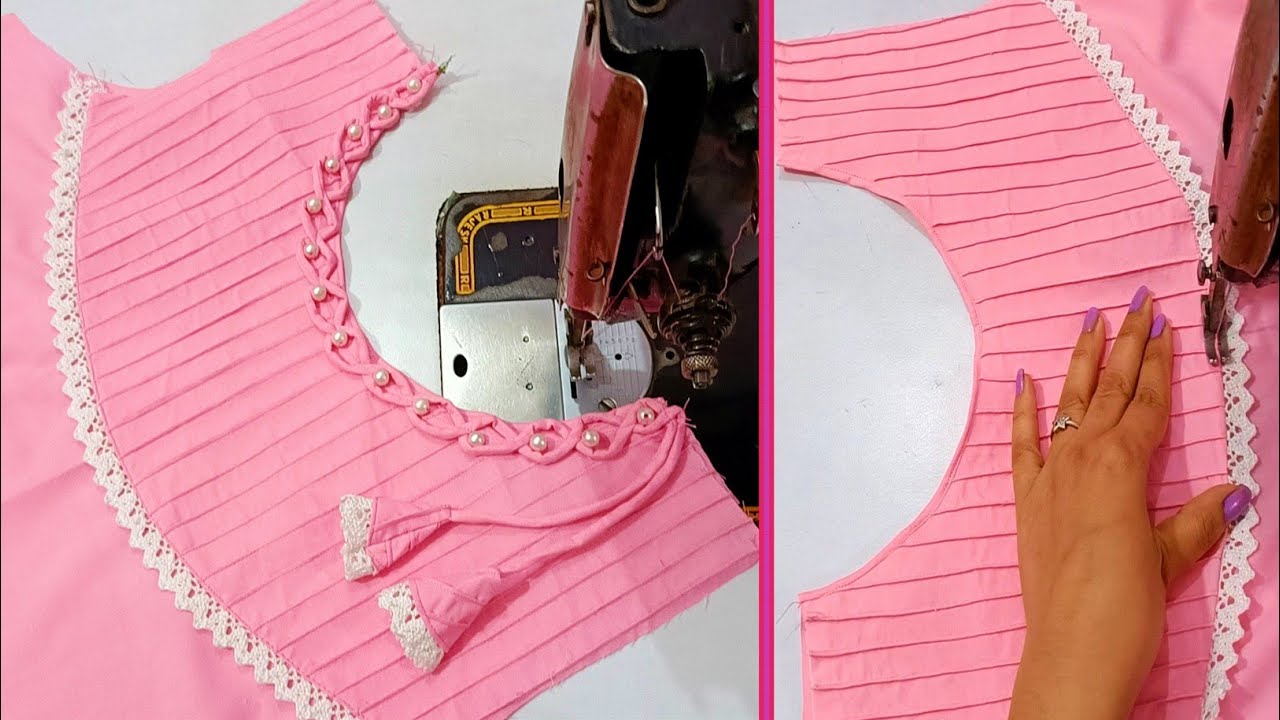 Most stylish kurti neck design cutting and stitching/neck design 2023/sewing/diy @maitriboutique