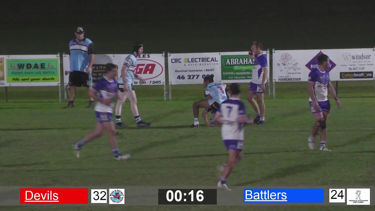 Miles Devils vs  Taroom Wondoan Battlers (A Grade)
