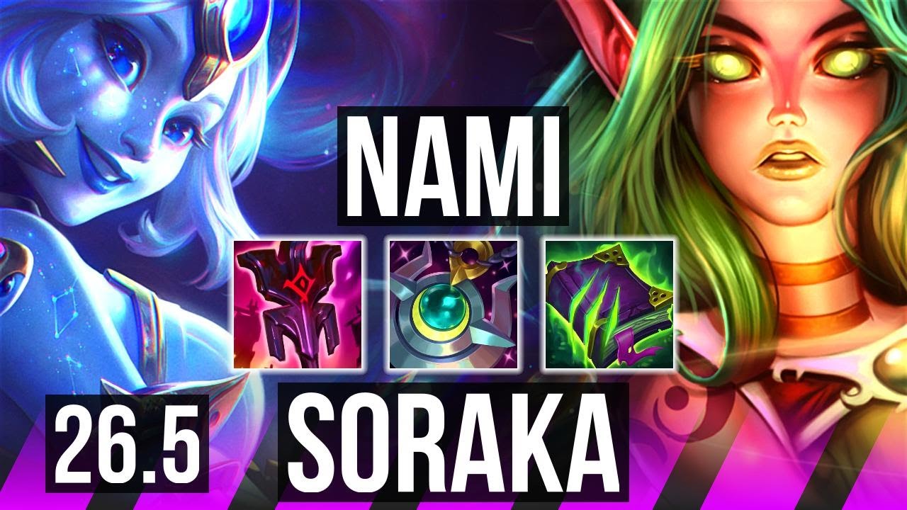 NAMI & Corki vs SORAKA & Sivir (SUP) | 16K damage | EUW Grandmaster | 26.5