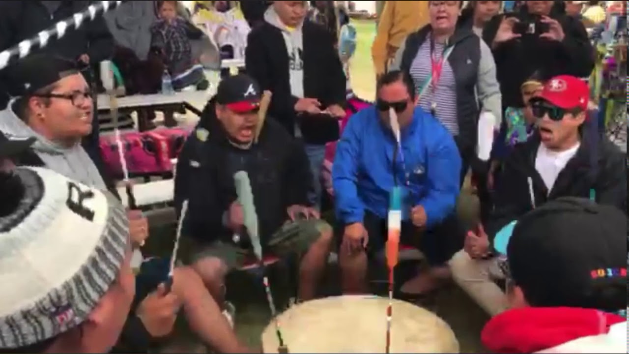 Bear Hill singers at Mistawasis 2019 - intertribal 1