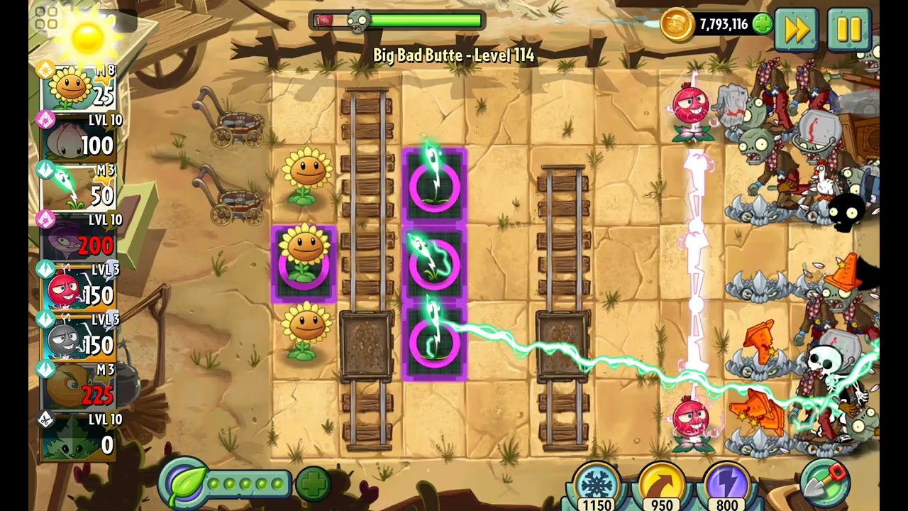 Plants Vs Zombies 2: Big Bad buttle nivel 114 #zombies #games #plantsvszombies #pvz #jump