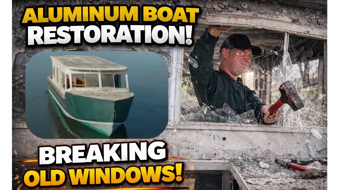 Aluminum Boat Window Upgrade Gone Wrong? I Broke the Glass!