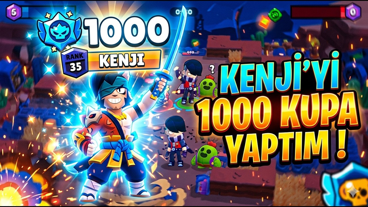 Brawl Stars - Kenji'yi 1000 Kupa Yaptım