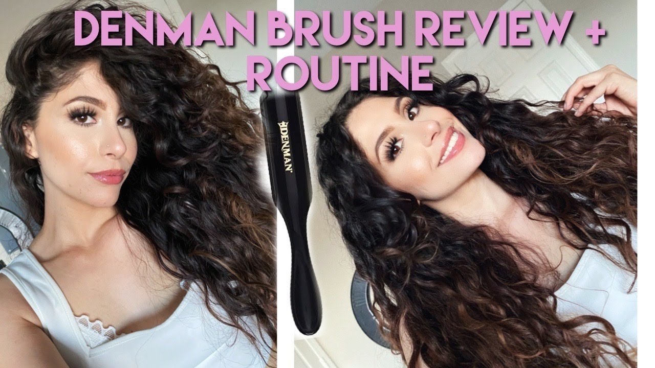 Drug Store Curly Hair Routine Using Denman Brush | 2b/2c/3a Curls