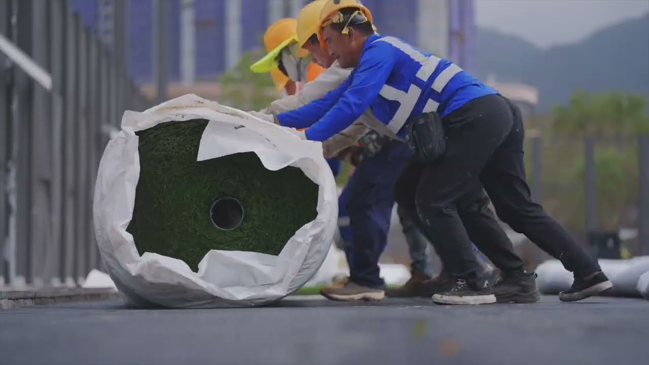 Limonta Sport field construction in Hong Kong