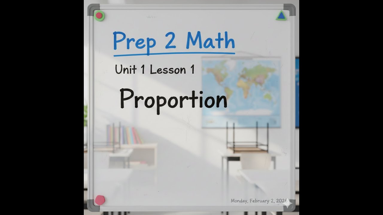 Unit 1 -  Lesson 1 - Proportion - Prep 2