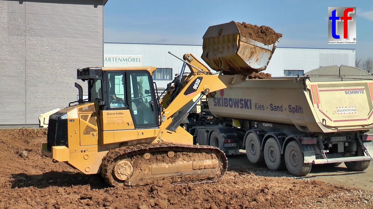 CAT 963D & Mercedes-Benz AROCS 1843 Tipper Trailers / Affalterbach, Germany, 31.03.2016.