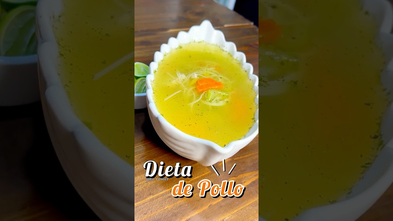 Dieta de Pollo!🍲😊sopa, receta saludable #dietadepollo #sopadepollo
