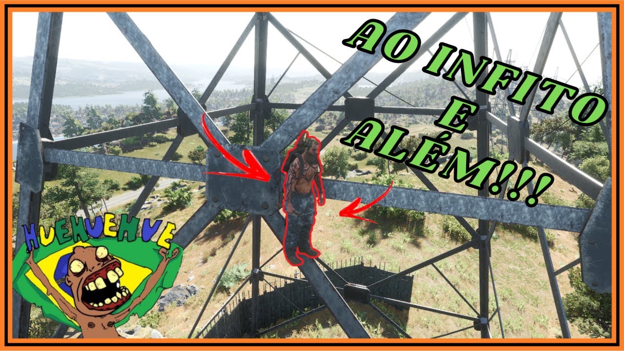 SCUM: Desafio do kornetta, VOC&Ecirc; consegue subir mais alto? (Torre de energia no scum)