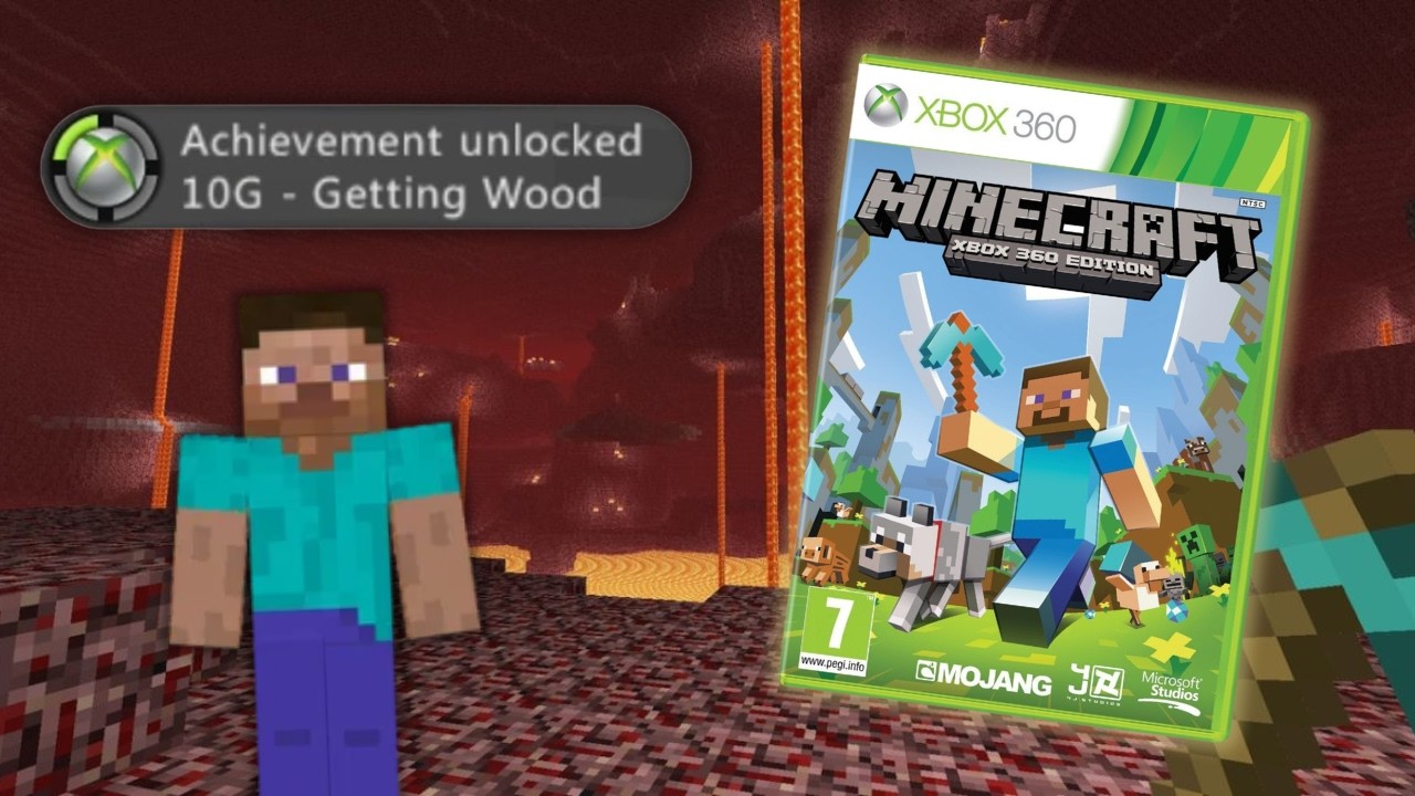 Getting ALL Achievements In Xbox 360 Minecraft