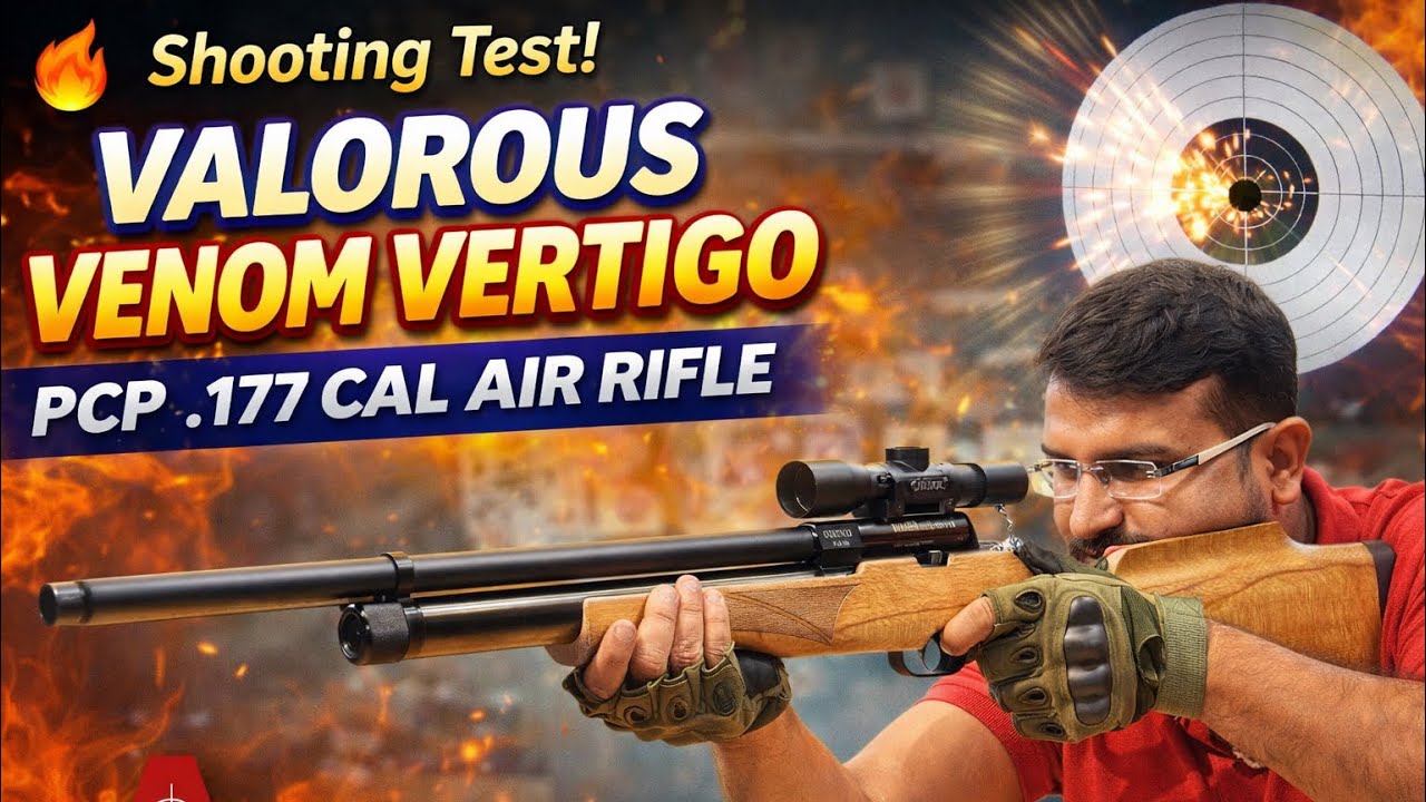 VALOROUS VENOM VERTIGO PCP Air Rifle (.177) Wood | Full Details & Shooting Test | PCP Air Gun India