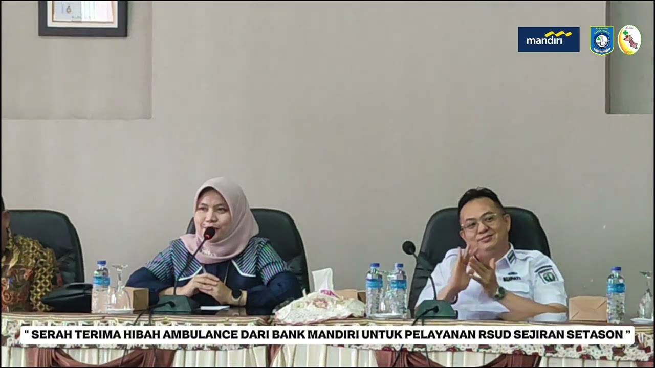 Ambulan Hibah dari Bank Mandiri untuk RSUD Sekiranya Setahun tahun 2026