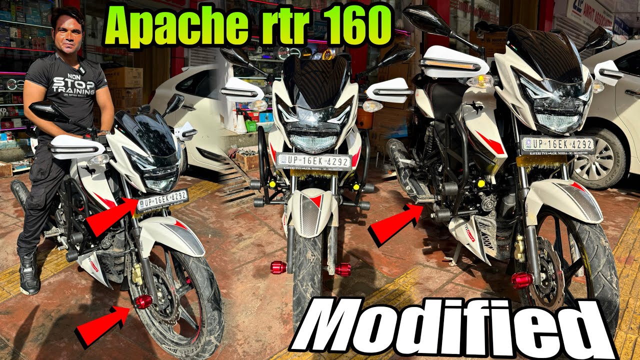 Tvs apache 160 modification accessories | apache 160 modified | skd bike world