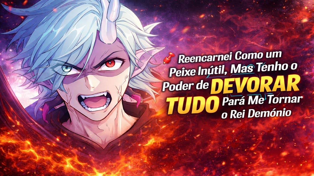 Reencarnei Como um Peixe Inútil, Mas Tenho o Poder de DEVORAR TUDO Para Me Tornar o Rei Demônio!