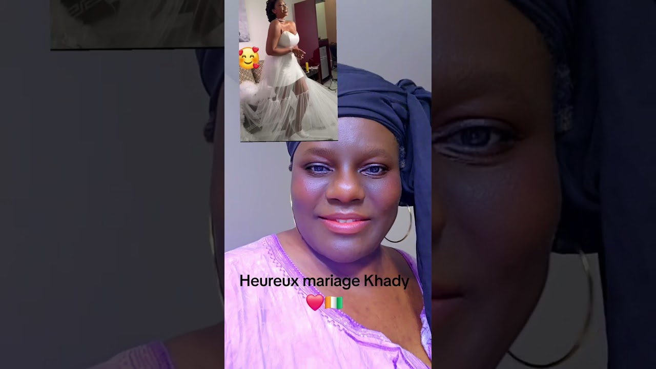  Khady Touré est sortie dans dos avec un mariage civil propre, posé, et plein de grâce.❤️🇨🇮