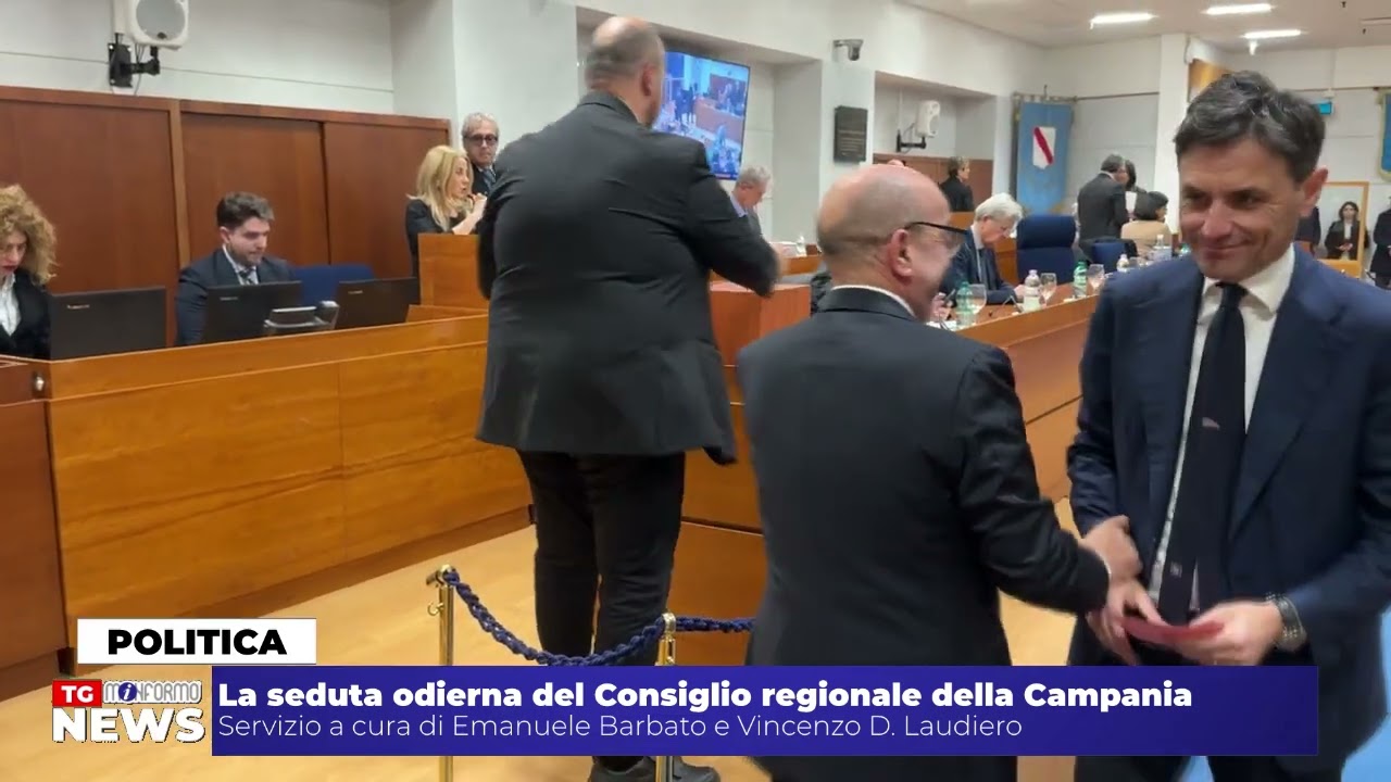 La seduta odierna del Consiglio regionale della Campania