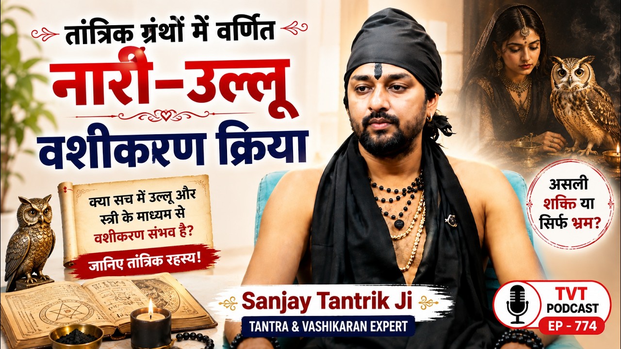 तांत्रिक ग्रंथों में वर्णित नारी–उल्लू वशीकरण क्रिया | Sanjay Tantrik Ji | TVT Podcast Ep - 774
