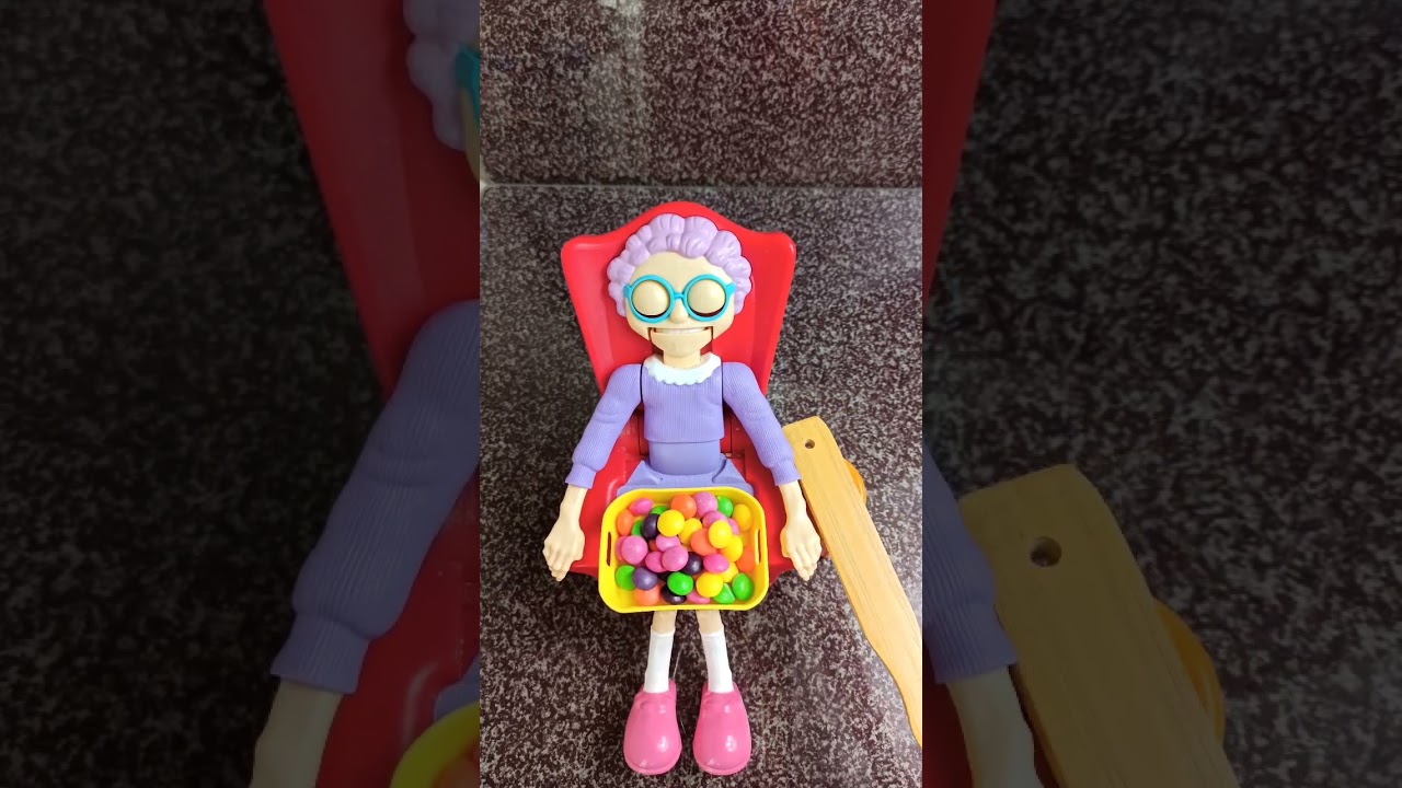 Skittles for greedy Granny #shorts #asmr #viral #satis