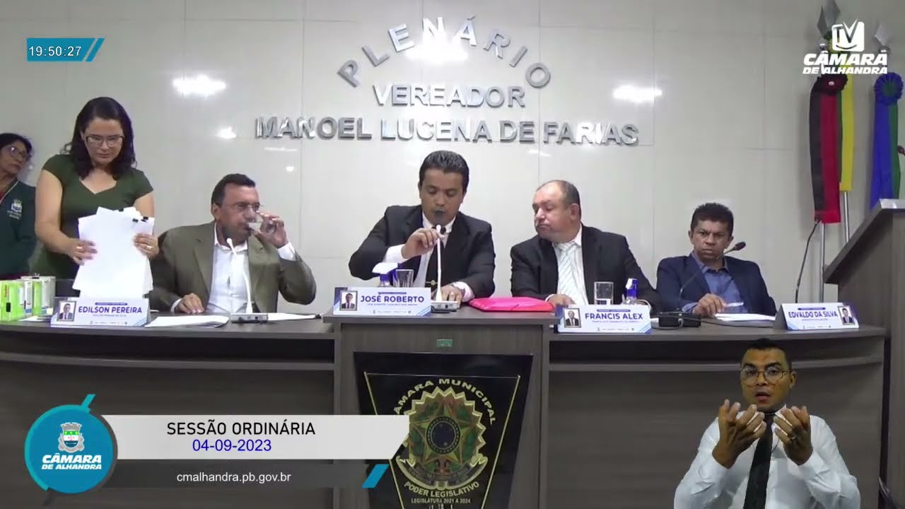 TV Câmara Alhandra -Sessão Ordinária - 04/09/2023