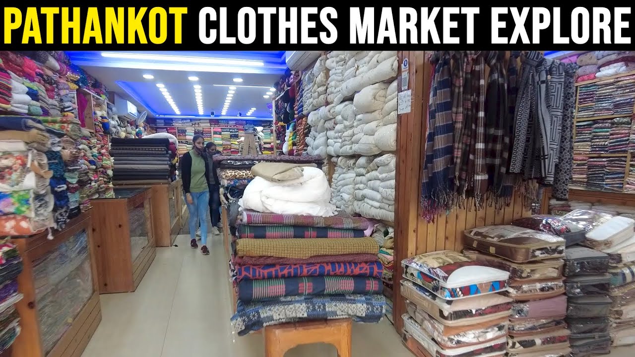 PATHANKOT MARKET EXPLORE |  BIG CLOTHES MARKET PATHANKOT CITY | PATHANKOT CITY TOUR | BusinessPUR
