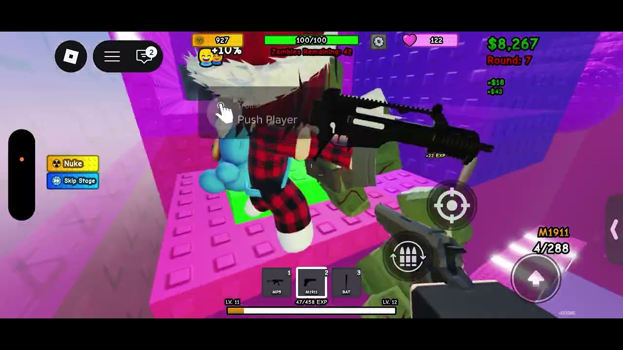 Beating zombie tower