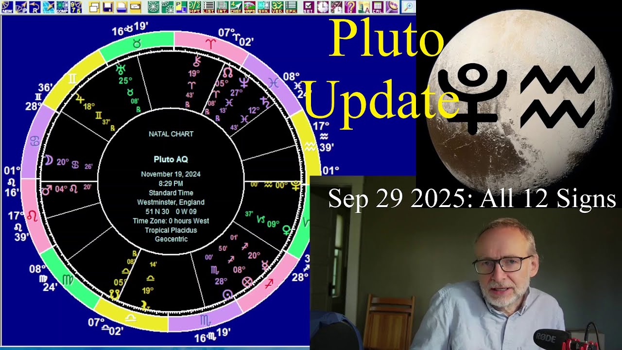 Astrology for Mon Sep 29 2025: ALL12 SIGNS, Pluto revisited