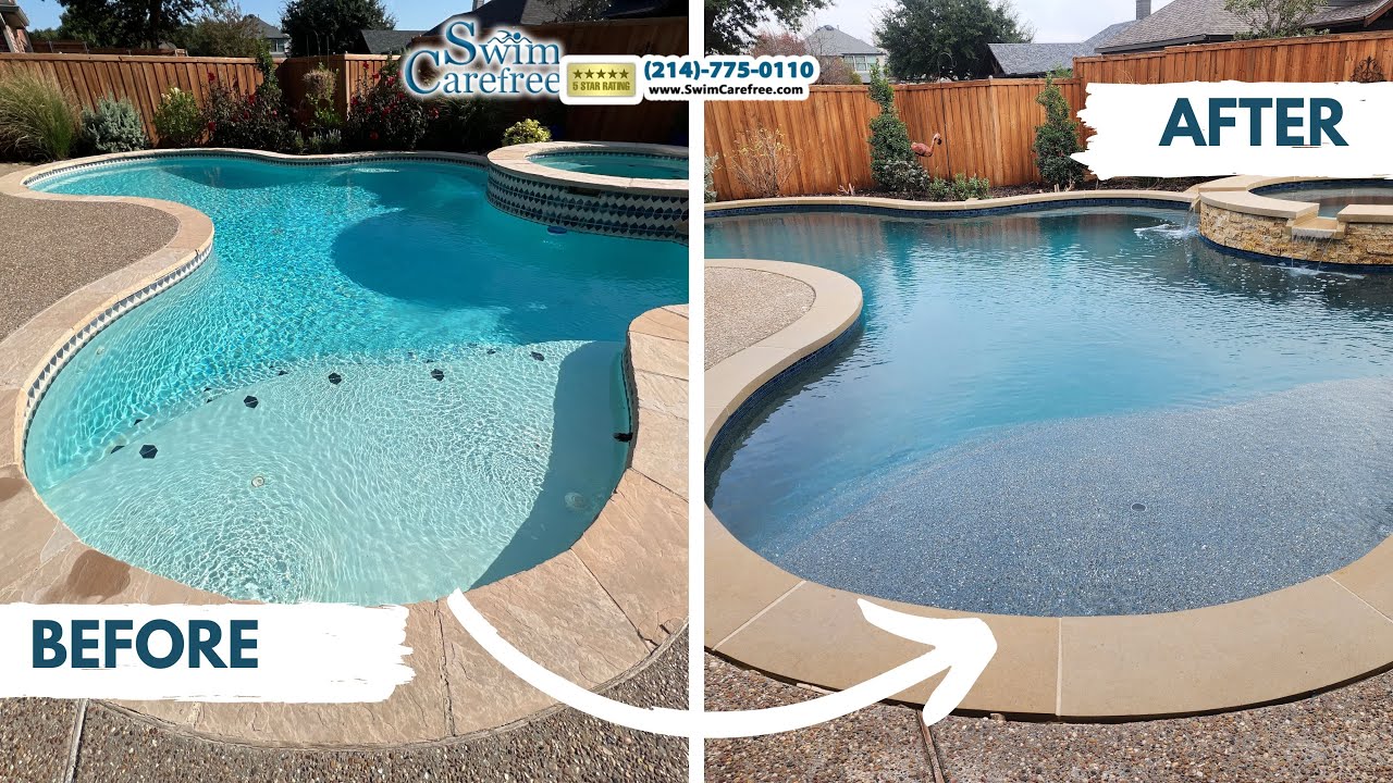Tropics Blue Mini Pool Remodel