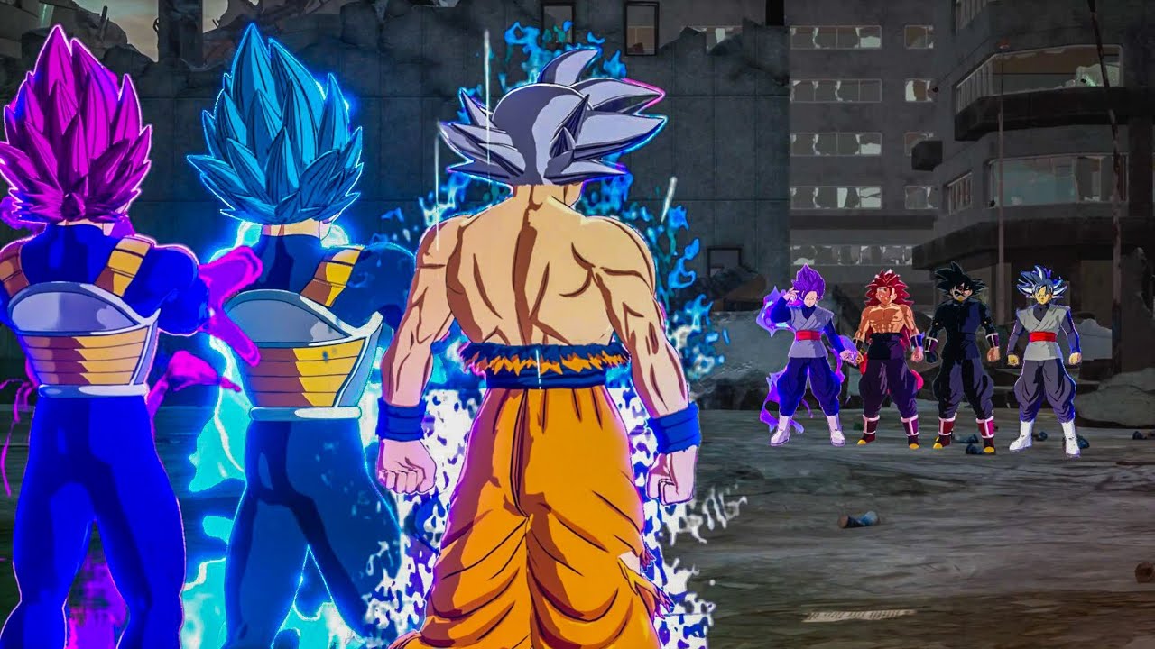 Goku & Vegeta Peak Form Vs Goku Black Variations! Dragon Ball Sparking Zero