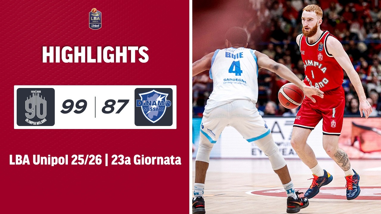 Olimpia Milano - Sassari Extended Highlights
