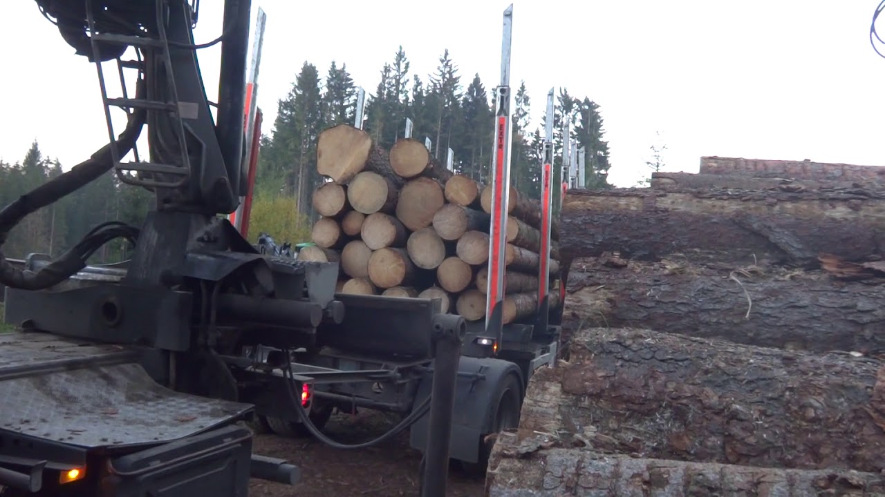 VOLVO FH 500 Kurzholzzug mit Penz 10 Z Ladekran