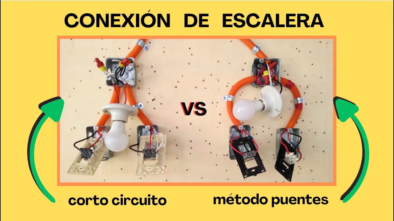 CORTO CIRCUITO VS MÉTODO DE PUENTES ¿Cuál es mejor? ¿Cuál es el indicado? - CONEXIÓN DE ESCALERA