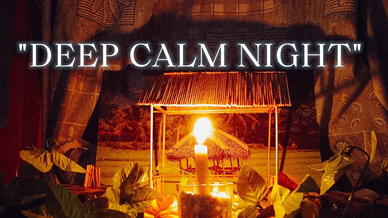 Candlelight Night Ambience 🔥             Relaxing Warm Village Atmosphere for Sleep & Study