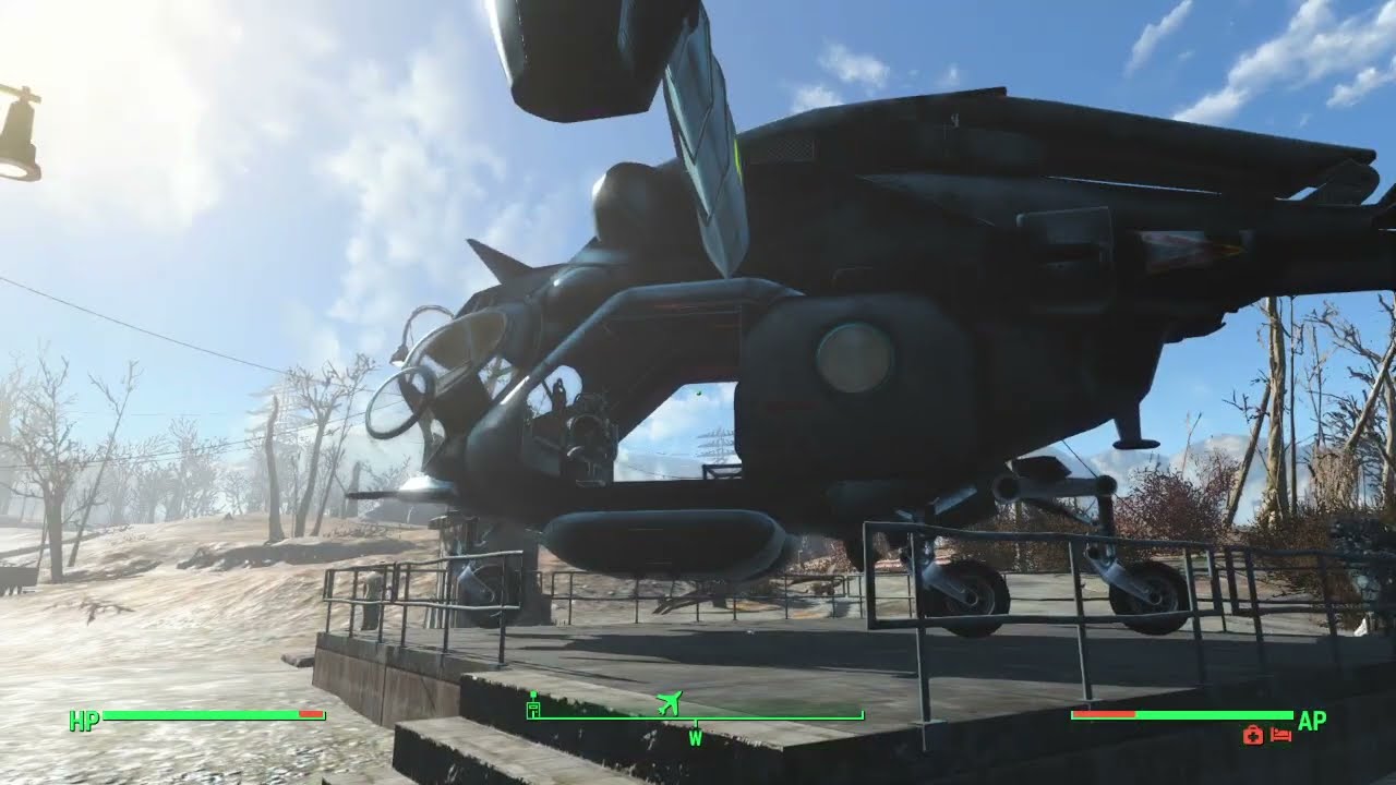 Fallout 4 мод Личный Винтокрыл Flyable Personal Vertibird Обзор Гайд
