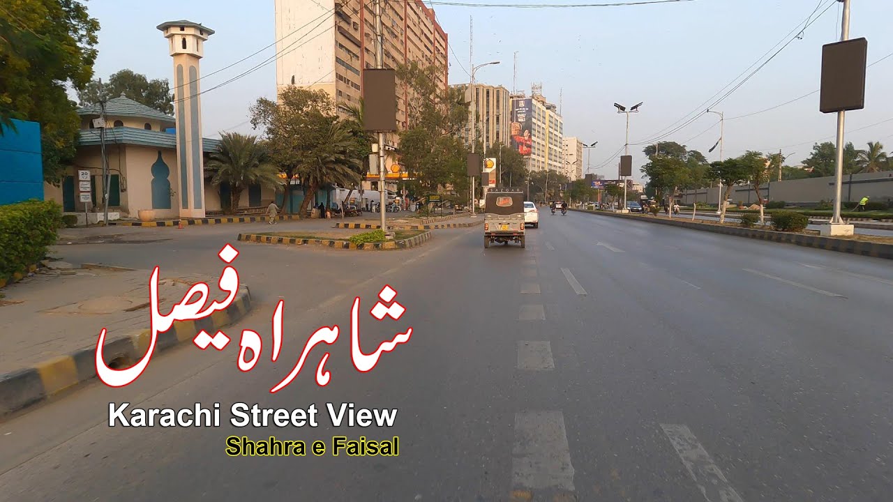 Karachi Street View Shahra e Faisal | کراچی شاہراہ فیصل کا خوبصورت سفر | Amazing Bike Tour