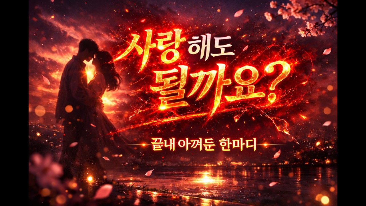 잠들기 전 시노래 | 끝내 아껴 둔 한마디, 사랑해도 될까요