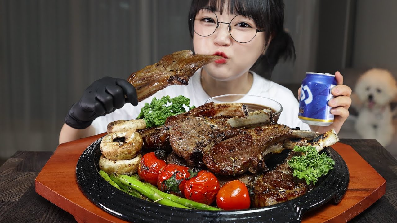 ЕШЬТЕ БАРАНЬИ РЕБРЫШКИ🍖MUKBANG ASMR