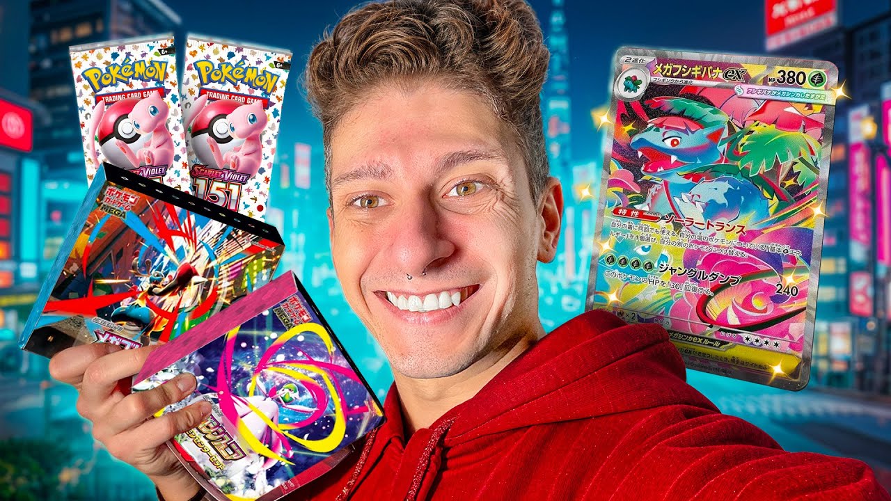SBUSTATA FORTUNATA DA MEGAEVOLUZIONI E POKEMON 151 JAP !!