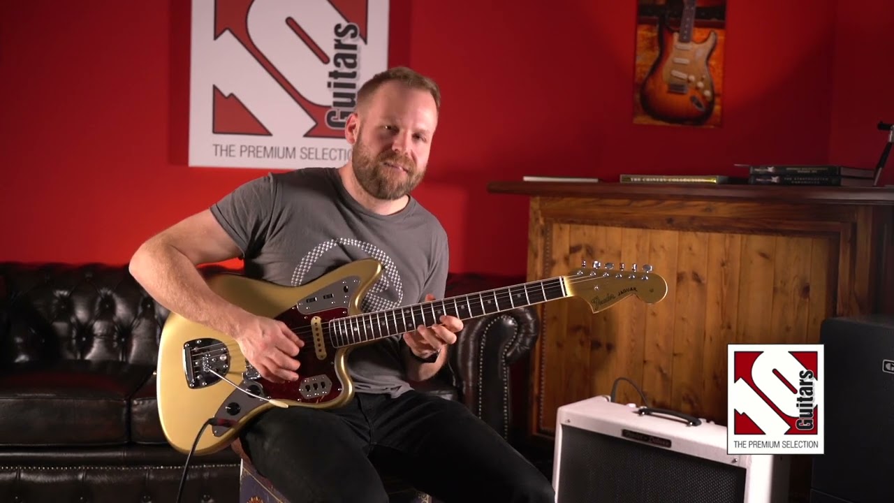 2022 Fender Jaguar Deluxe Closet Classic Aztec Gold | Guitar Demo