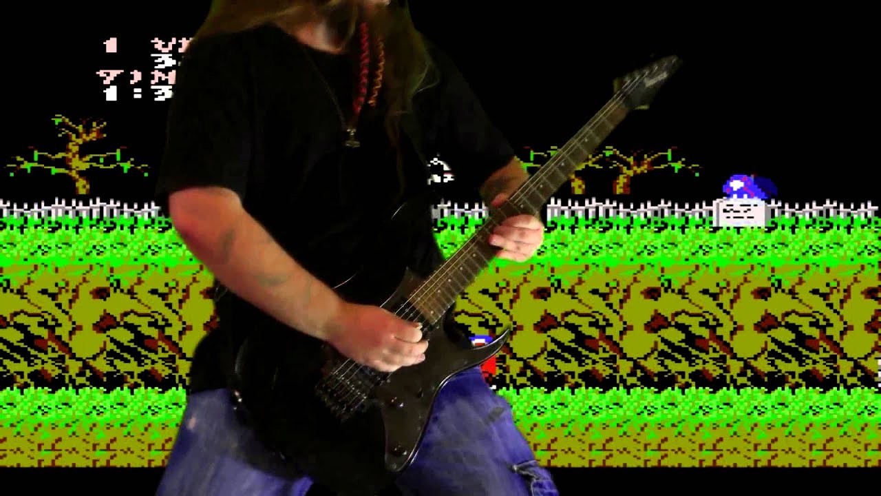 Ghosts n' Goblins - Haunted Graveyard (Stage 1) on guitar