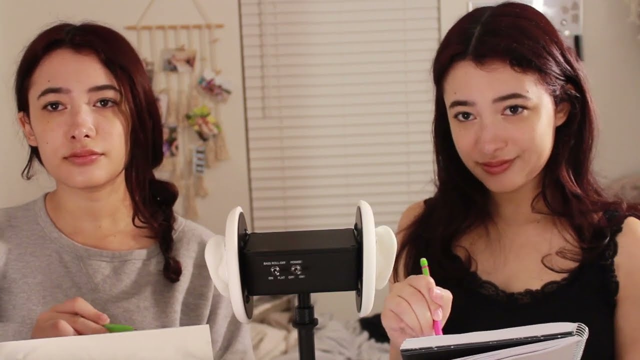 ASMR Twins Draw Your Portrait