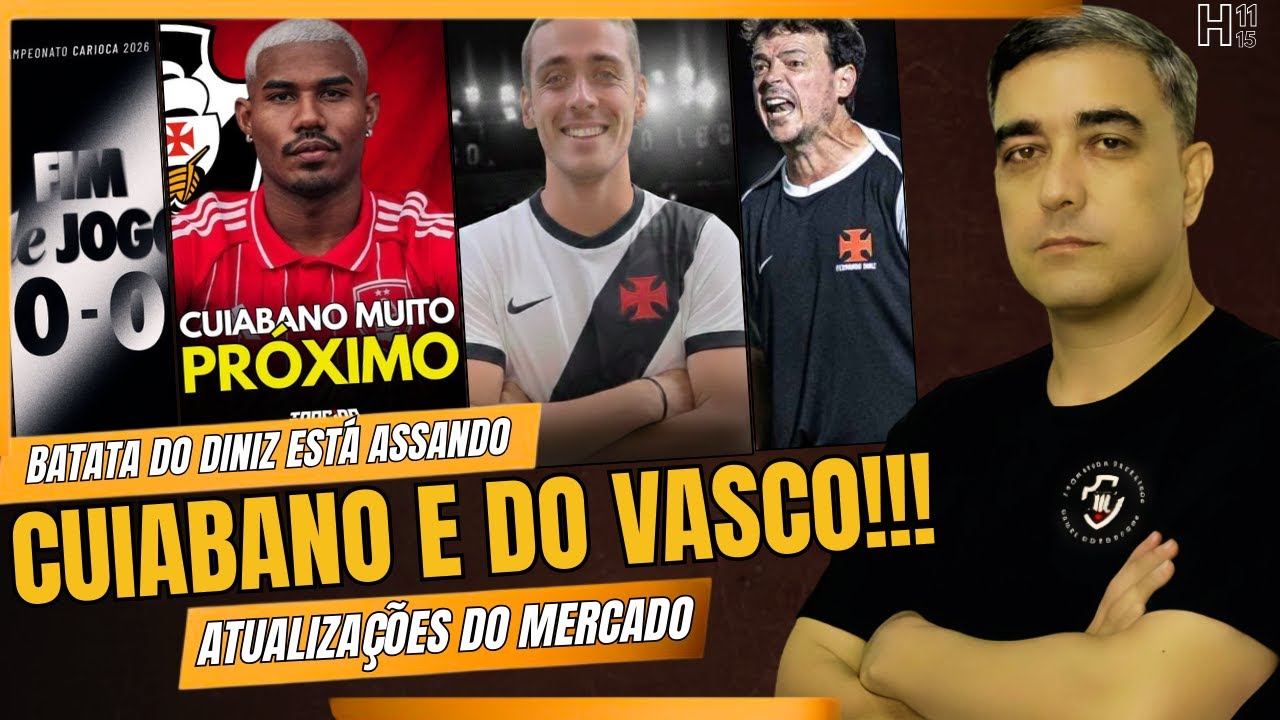BATATA DO DINÍZ ESTA ASSANDO? CUABANO É DO VASCO - SPINELLI VEM AÍ -  VASCO QUER MAIS 3 REFORÇOS!