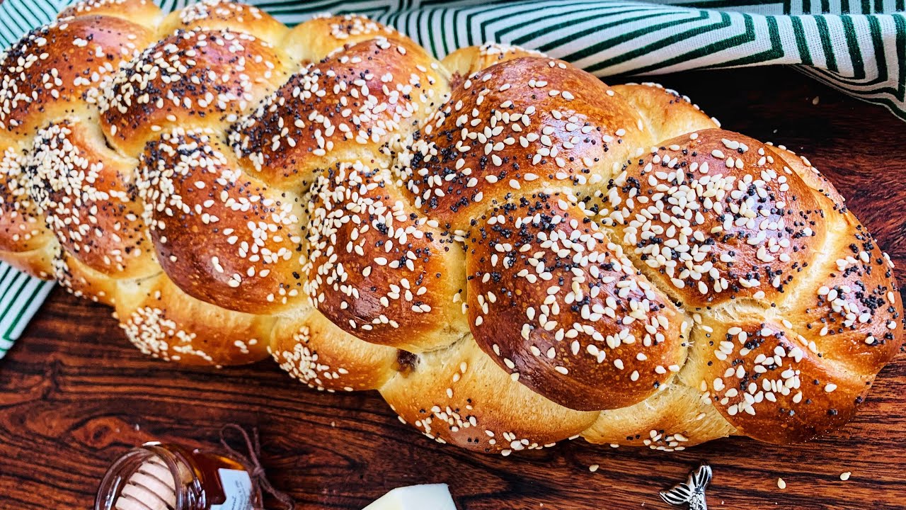 #نان #نان شيرين #نان هالا دارچيني با خمير ترش Challah Bread with sourdough starter