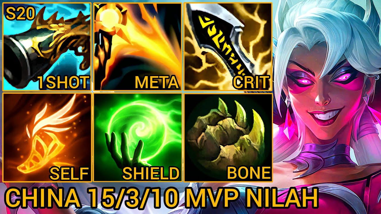 Nilah MVP Jungle A+ 15/3/10 - China Wild Rift New Meta Build & Runes By Tiarty