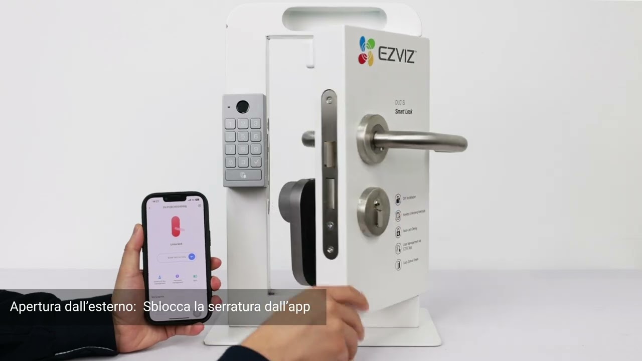 EZVIZ DL01 Pro - tutorial installazione serratura smart