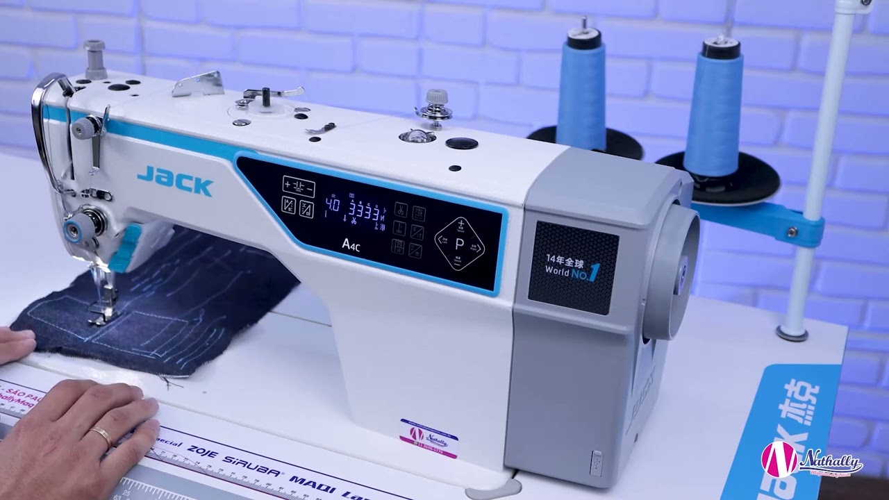 Principais funções da Máquina de Costura Reta Eletrônica Jack - A4C-C (Explicação Completa)