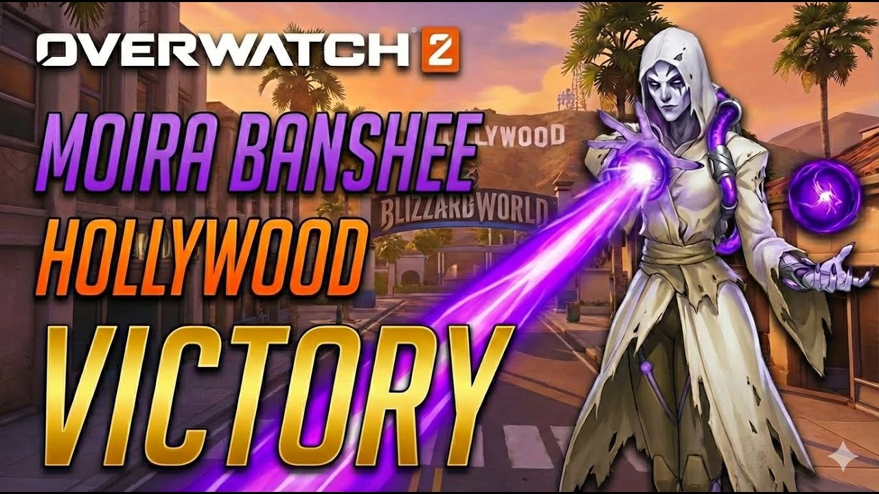 Overwatch 2 Moira Banshee Gameplay (Map: Hollywood)